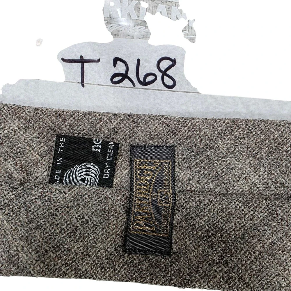 Partridge of England Tweed Wool‎ Tie Brown Textured Mens Necktie Classic Style